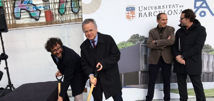 GSA y UB ponen la primera piedra a la mayor residencia de estudiantes de Barcelona